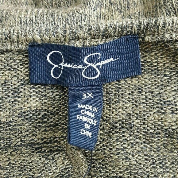 Jessica Simpson Top Women 3X Cold Shoulder Thin Op - Picture 6 of 8